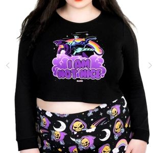 Killstar I AM NOT NICE Skeletor Pajama Set